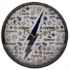 Harry Potter Hogwarts Infographic Wall Clock