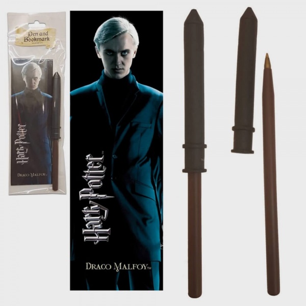 Draco Malfoy Wand Pen & Bookmark