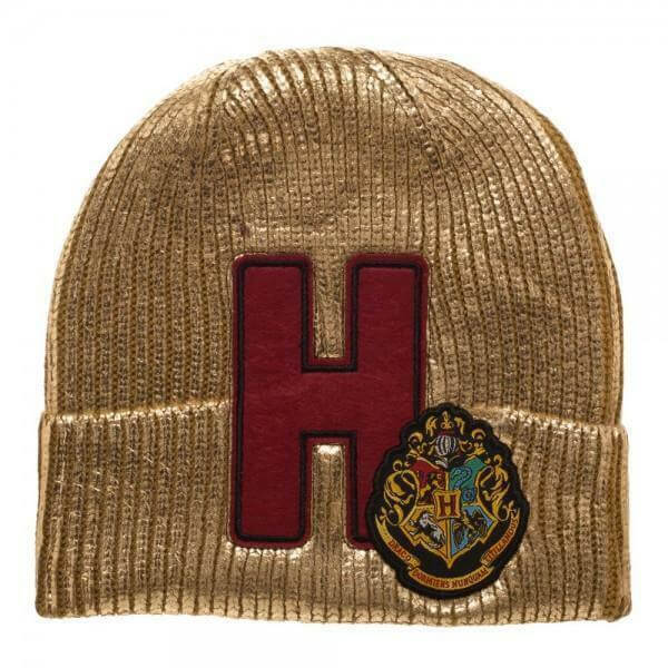 Harry Potter Gold Hogwarts Beanie Hat