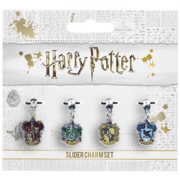 Harry Potter Hogwarts Houses Set Of 4 Slider Charms