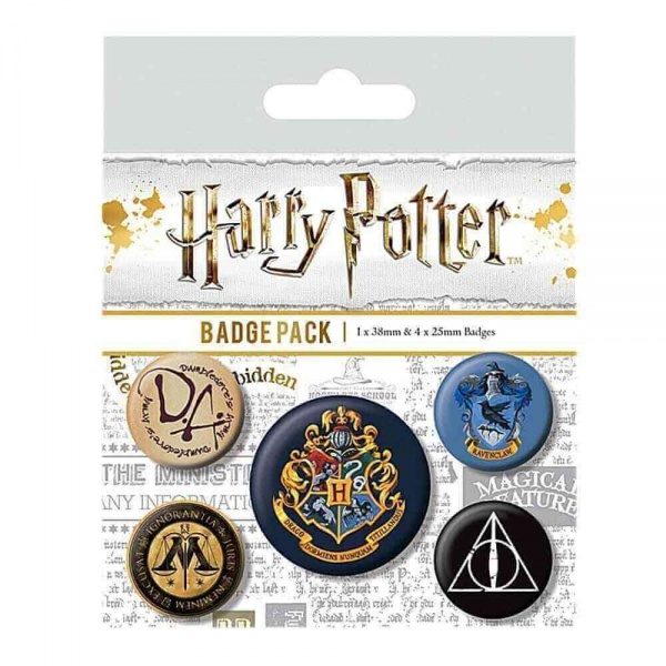 Harry Potter Hogwarts Badge Set