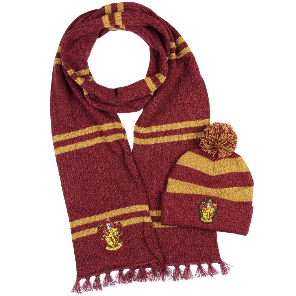 Harry Potter Gryffindor Hat and Scarf Set