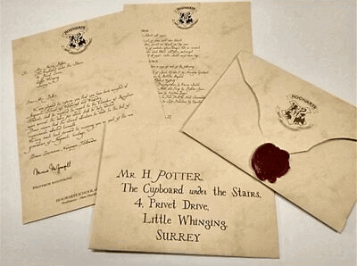 Harry Potter Personalised London Studio Tour Letter