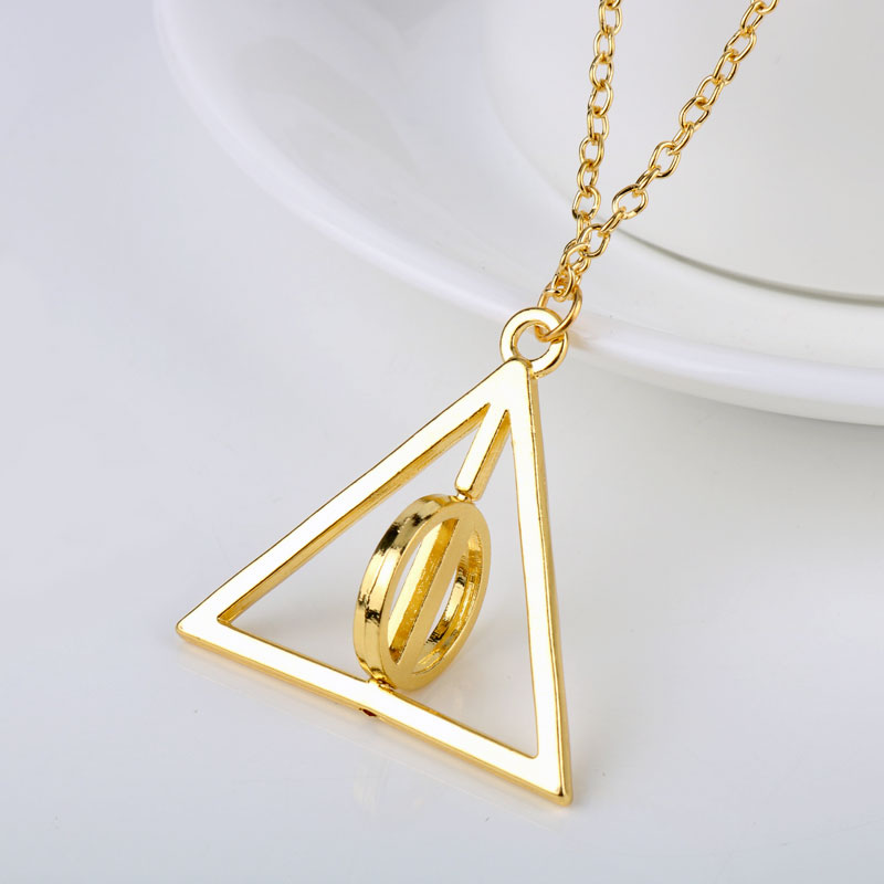 Sign of the Deathly Hallows Pendant Necklace - Harry Potter - UK Stock |  eBay