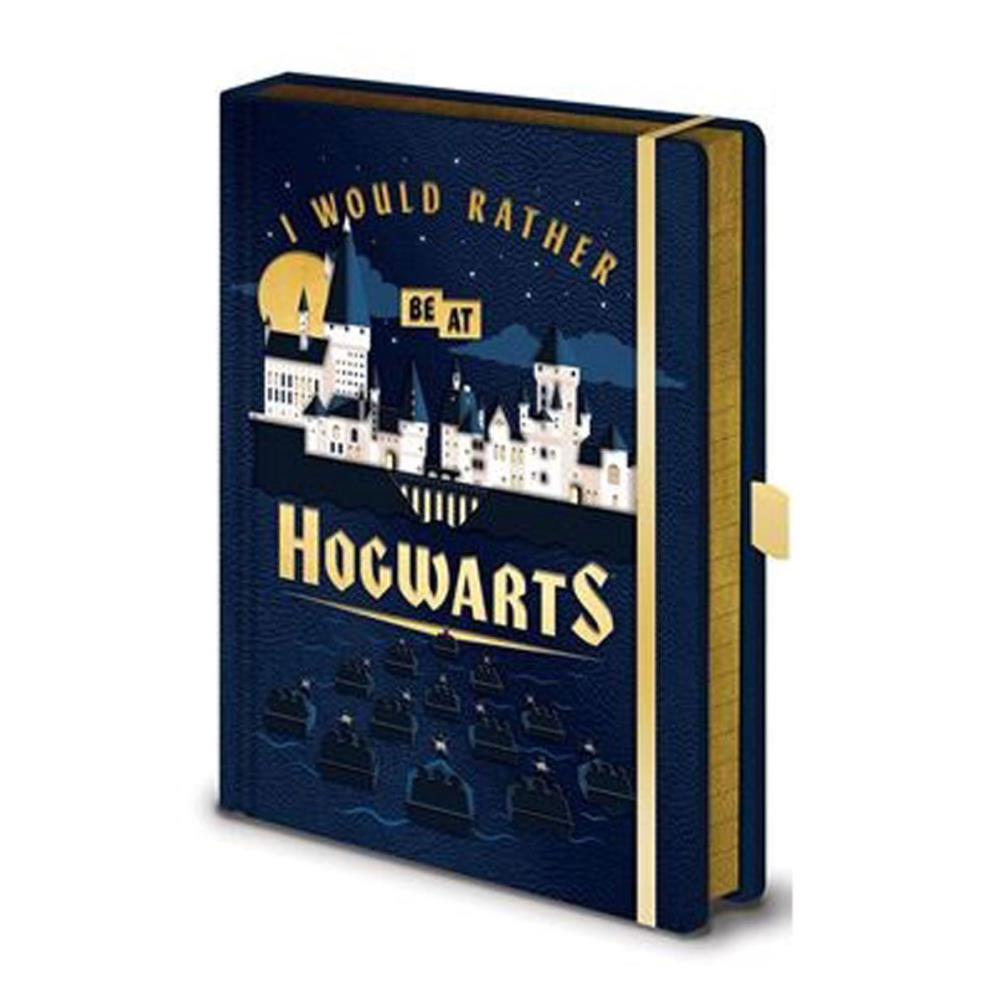 Harry Potter I'd Rather Be At Hogwarts Premium Notebook