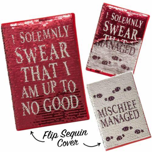 Harry Potter Solemnly Swear Sequin Flip Notebook